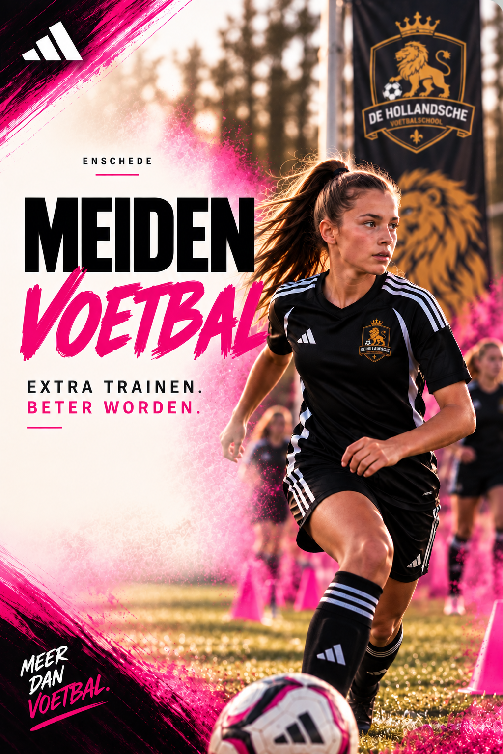 De Hollandsche Voetbalschool meidenvoetbal